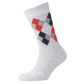 Light Grey-Night Sky - Lifestyle - Money Mens Diamond Socks (Pack of 3)