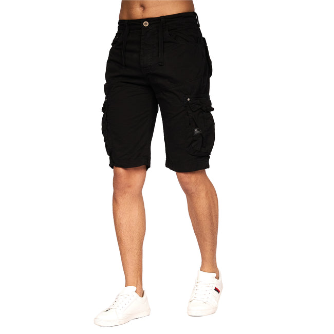Black - Lifestyle - Crosshatch Mens Chaseforth Shorts