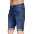 Dark Wash - Side - Duck and Cover Mens Mustone Denim Shorts
