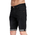 Black Wash - Side - Duck and Cover Mens Mustone Denim Shorts