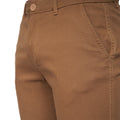 Cinnamon - Close up - Crosshatch Mens Sinwood Chino Shorts
