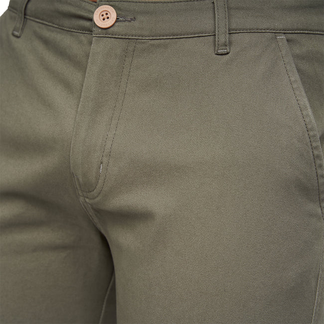 Khaki - Pack Shot - Crosshatch Mens Sinwood Chino Shorts