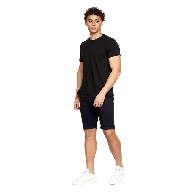Navy - Pack Shot - Crosshatch Mens Sinwood Chino Shorts