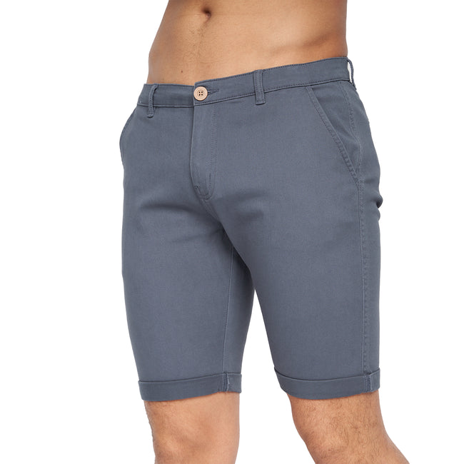 Petrol - Side - Crosshatch Mens Sinwood Chino Shorts