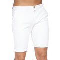 White - Front - Crosshatch Mens Sinwood Chino Shorts