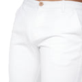 White - Pack Shot - Crosshatch Mens Sinwood Chino Shorts