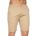 Sand - Front - Crosshatch Mens Sinwood Chino Shorts