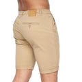 Sand - Back - Crosshatch Mens Sinwood Chino Shorts