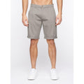 Grey - Front - Crosshatch Mens Sinwood Chino Shorts