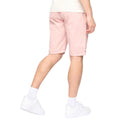 Soft Pink - Back - Crosshatch Mens Sinwood Chino Shorts