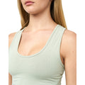 Sage - Side - Juice Womens-Ladies Mazey Cropped Vest Top