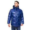 Royal Blue - Front - Crosshatch Mens Crosswell High Shine Jacket