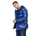 Royal Blue - Side - Crosshatch Mens Crosswell High Shine Jacket