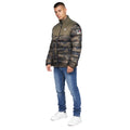Olive - Lifestyle - Born Rich Mens Carlito Camo Oversized Padded Jacket