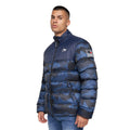 Navy - Pack Shot - Born Rich Mens Carlito Camo Oversized Padded Jacket