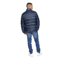 Navy - Back - Born Rich Mens Carlito Camo Oversized Padded Jacket