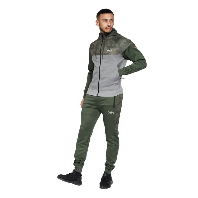 Dark Green - Side - Crosshatch Mens Shenmoore Track Top