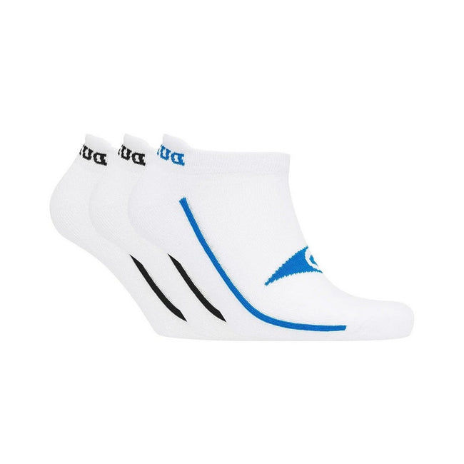 White - Front - Dunlop Mens Osterley Trainer Socks (Pack of 3)