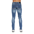 Stone Wash - Back - Duck and Cover Mens Tranfold Slim Jeans