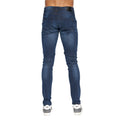 Dark Wash - Back - Duck and Cover Mens Tranfold Slim Jeans