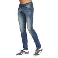 Tinted Blue - Pack Shot - Duck and Cover Mens Tranfold Slim Jeans