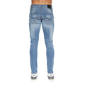 Light Wash - Back - Duck and Cover Mens Tranfold Slim Jeans