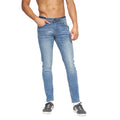 Light Wash - Lifestyle - Duck and Cover Mens Tranfold Slim Jeans
