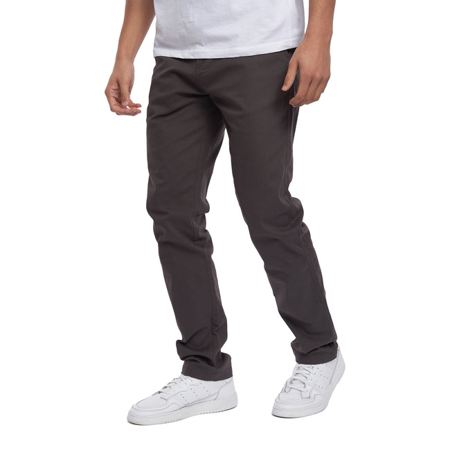 Charcoal - Side - Crosshatch Mens Roysden Chinos
