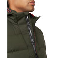 Dark Olive - Side - Crosshatch Mens Kampnew Embossed Jacket