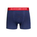 Navy-Blue - Pack Shot - Duck and Cover Mens Stamper Boxer Shorts (Pack of 3)