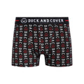 Black - Lifestyle - Duck and Cover Mens Stamper Boxer Shorts (Pack of 3)