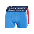 Blue - Front - Duck and Cover Mens Stamper Boxer Shorts (Pack of 3)