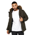 Dark Olive - Lifestyle - Crosshatch Mens Parkmoore Parka
