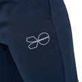 Navy - Side - Crosshatch Mens Pyramid Tracksuit Bottoms