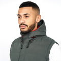 Deep Olive - Lifestyle - Crosshatch Mens Kampleys Embossed Gilet