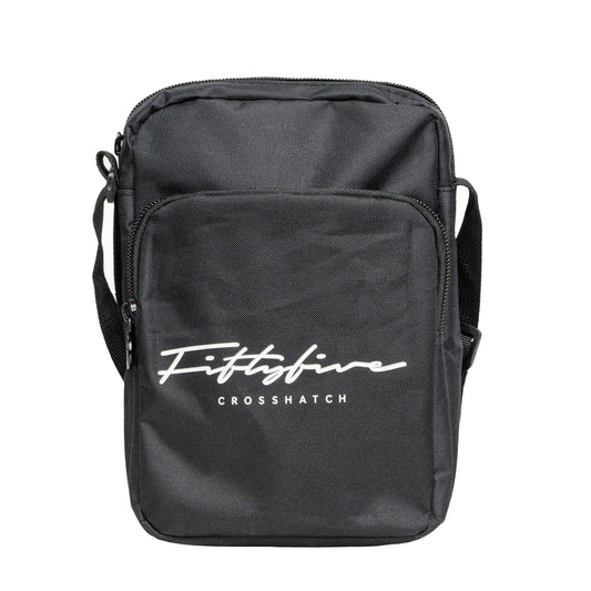 Black - Front - Crosshatch Rendfore Crossbody Bag