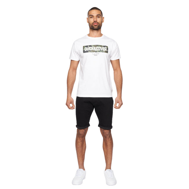 Black - Side - Duck and Cover Mens Zeki Shorts