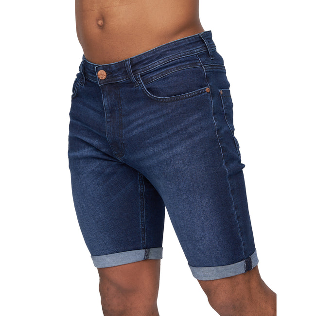 Dark Wash - Side - Duck and Cover Mens Zeki Shorts
