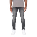 Light Grey Wash - Front - Crosshatch Mens Barbeck Slim Jeans