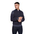 Navy - Side - Duck and Cover Mens Deltas Knitted Jumper