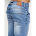 Light Wash - Side - Crosshatch Mens Sheldons Slim Jeans