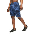 Blue - Front - Crosshatch Mens Jimster Camo Cargo Shorts