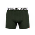 Green-Blue - Side - Duck and Cover Mens Galton Boxer Shorts (Pack of 2)