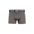 Grey - Side - Duck and Cover Mens Darton Marl Boxer Shorts (Pack of 2)