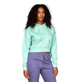Mint Green - Front - Juice Womens-Ladies Danica Cropped Hoodie