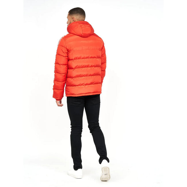 Red - Back - Crosshatch Mens Farnworth Padded Jacket