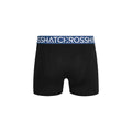 Teal - Back - Crosshatch Mens Payso Boxer Shorts (Pack of 3)