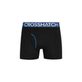 Teal - Side - Crosshatch Mens Payso Boxer Shorts (Pack of 3)