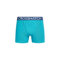 Teal - Lifestyle - Crosshatch Mens Payso Boxer Shorts (Pack of 3)