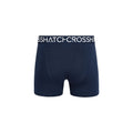 Red - Back - Crosshatch Mens Lynol Boxer Shorts (Pack of 3)